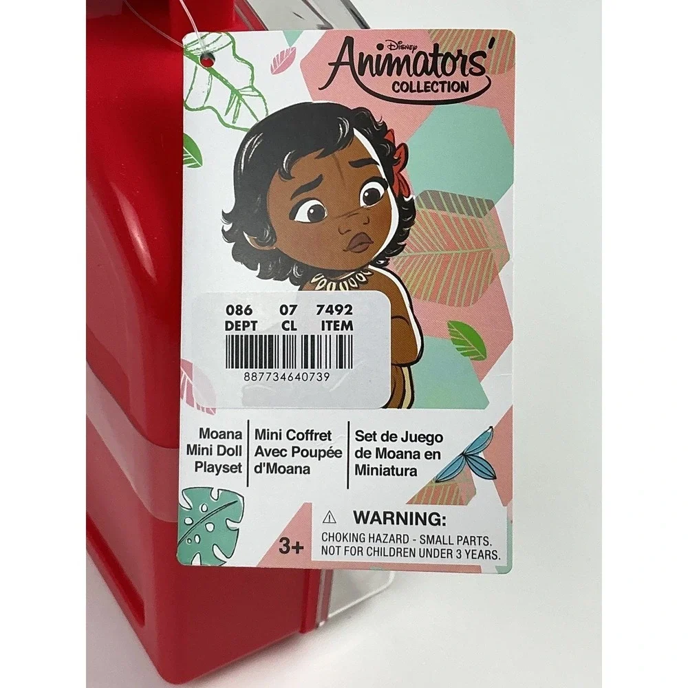 Disney Animators' Collection Moana Mini Doll Playset With Accessories New‎